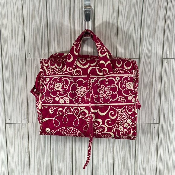 Vera Bradley "Twirly Birds Pink" Hanging Travel Organizer - Picture 3 of 6